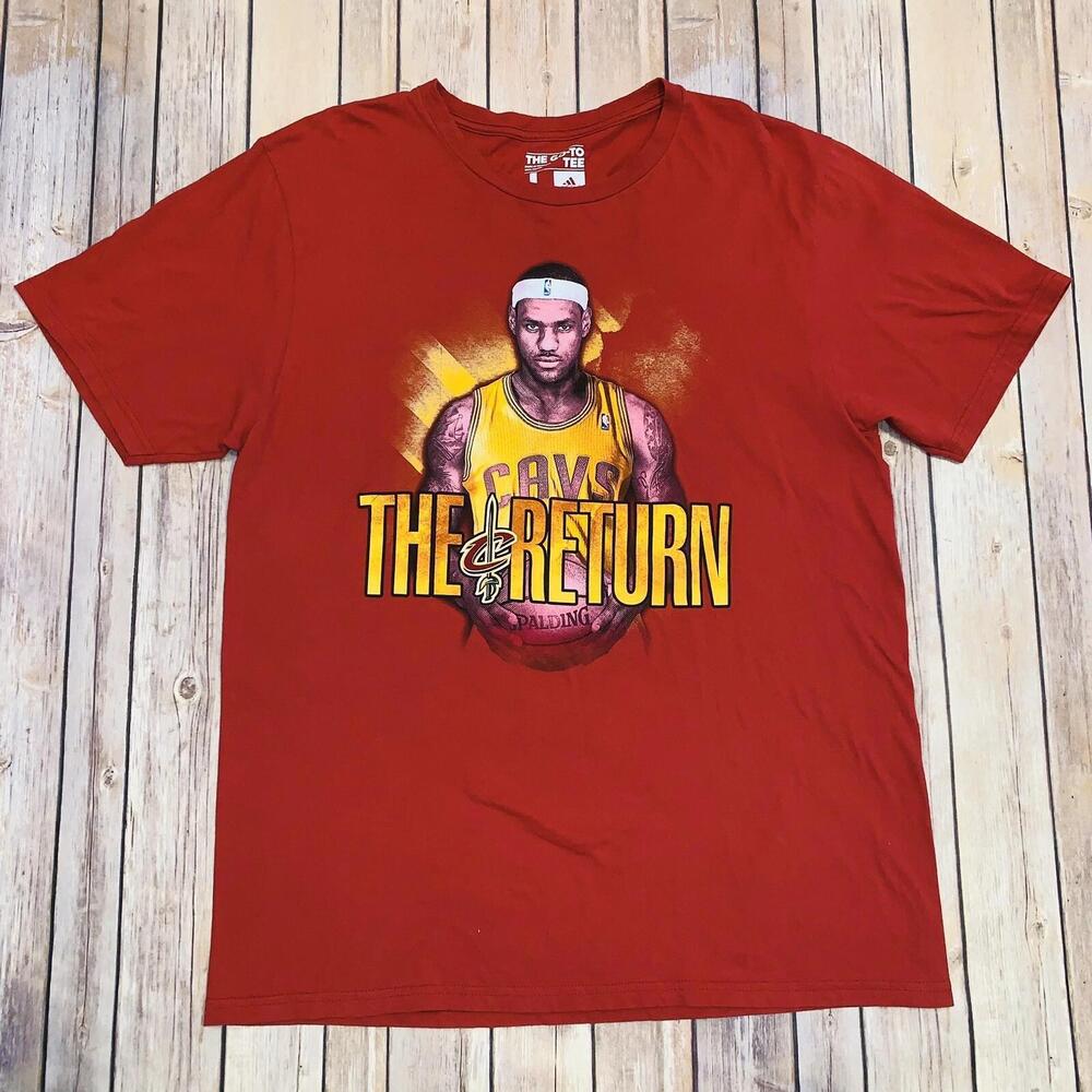 Lebron James Cleveland Cavaliers The Go To Tee The Return Red Tshirt
